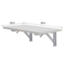 Space-saving Floating Wall-Mounted Rectangular Fold-Down Table