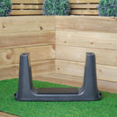 2 in 1 Grey Plastic Garden Kneeler and Stool with Storage Area