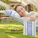 Outsunny Cotton Hammock, Soft Portable Swing Chair w/ Headrest
