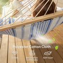 Outsunny Cotton Hammock, Soft Portable Swing Chair w/ Headrest