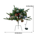 Lifeideas Artificial Christmas Planter Bushes Decoration