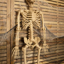 5ft (150cm) Posable Full Body Halloween LED Skeleton Decoration with Movable Joints and LED Eyes