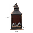 Lifeideas LED Fireplace Lantern Fire Flame Light Home Decor