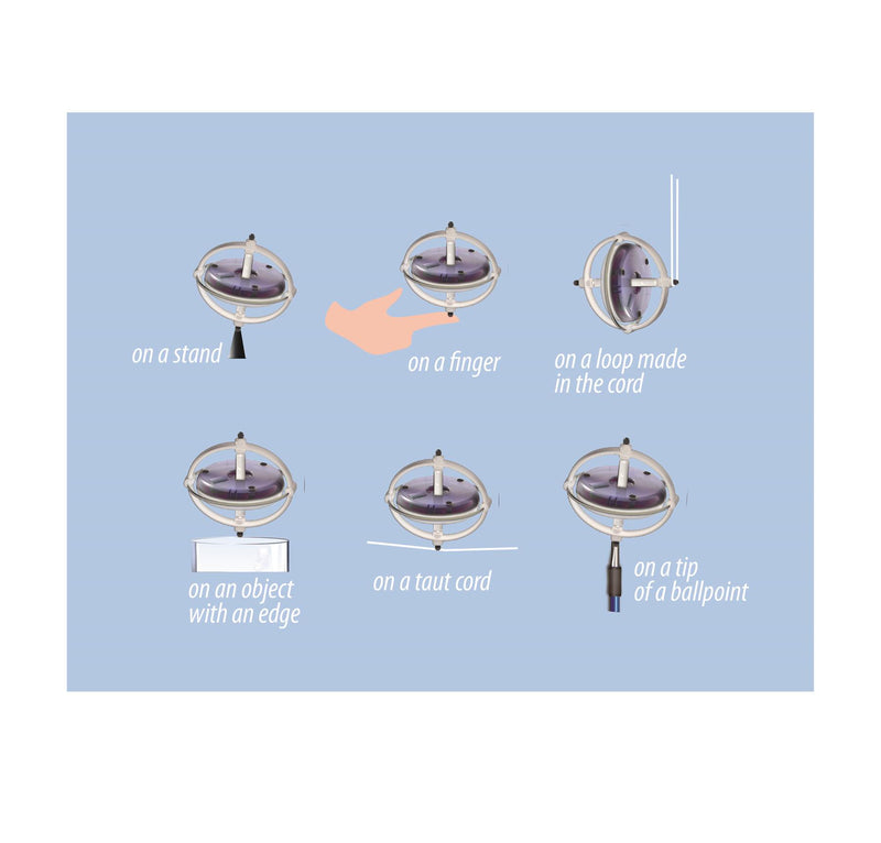 UFO Lighting Gyroscope - Red