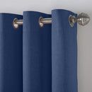 Linen Look Ring Top Blackout Curtains