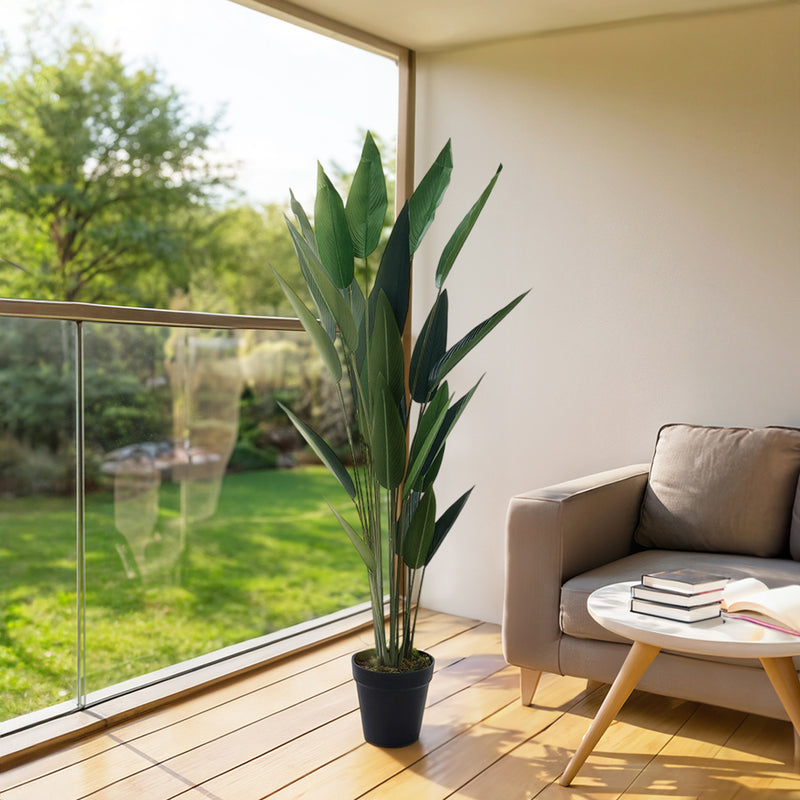 Garden Sanctuary 160cm Artificial Bird of Paradise Plant Fake Tropical Tree in Pot