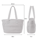 Modishion Waterproof Quilted Tote Bag with Spacious Compartments