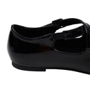 Casual Closed Toe Loafers Cross-Strap Mary Jane Shoes With Low Heel