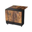 Livingandhome Folding Dining Table Set with 4 Stools