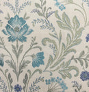 Enhanced Living Blue Floral, 100% Blackout, Thermal Curtains with Tape Top Header - Pair