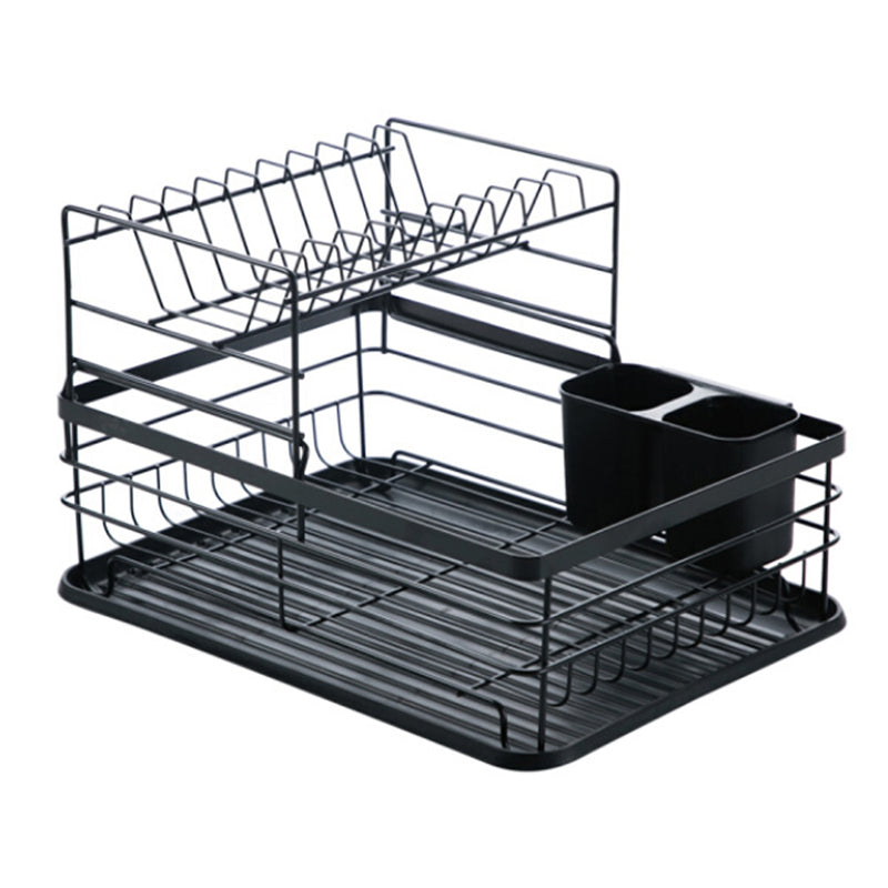 Livingandhome 2-Tier Metal Kitchen Dish Drainer Rack