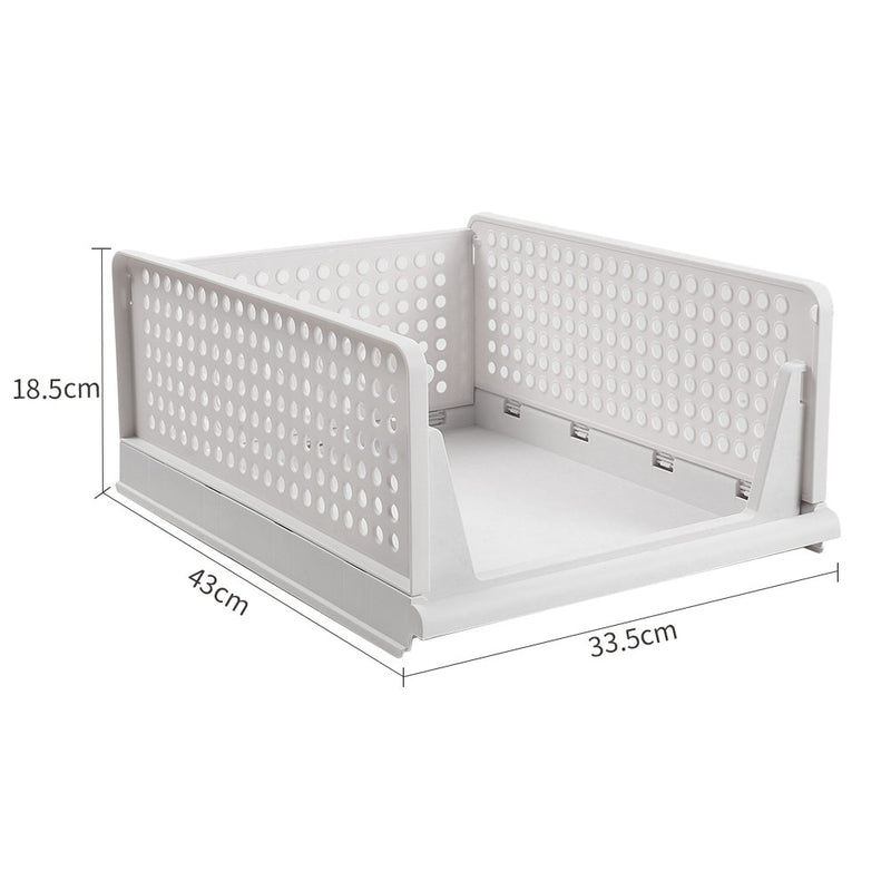 Lifeideas Foldable Stackable Drawer Storage Basket