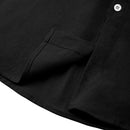 Cotton Short-sleeve Shirt - Black