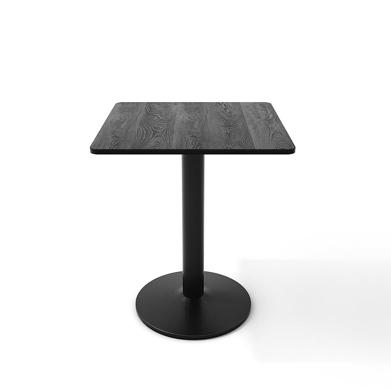 Livingandhome Square Cafe Table with Metal Base