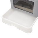 LivingandhomeEnclosed Folding Plastic Cat Litter Box with Scoop