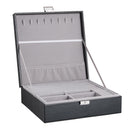 Sheonly Double Tier Travel Jewelry Storage Box