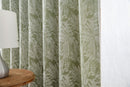 Botanic Chenille Jacquard Lined Ring Top Curtains