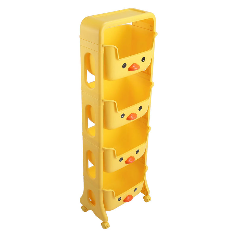 Kidkid Mobile 4-Tier Kids Toy Storage Rack