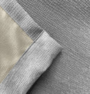 Enhanced Living Matrix Grey Silver Tape Top Thermal Noise reducing Dim Out Curtains - Pair