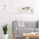 Livingandhome 3pcs Acrylic Adhesive Wall Mirror Tiles