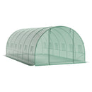 Breeins Green Outdoor Walk-in Tunnel Greenhouse with Steel Frame