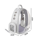 Livingandhome Transparent Capsule Pet Travel Backpack