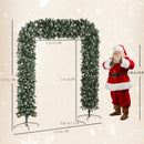 HOMCOM 8.2 ft Snow Frosted Christmas Tree Arch, Doorway Decor
