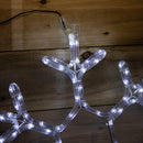 53cm Light up Hanging Christmas Snowflake Rope Light with White LEDs