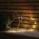 43cm x 32cm Light up Hanging Christmas Double Bell Silhouette with 196 LEDs