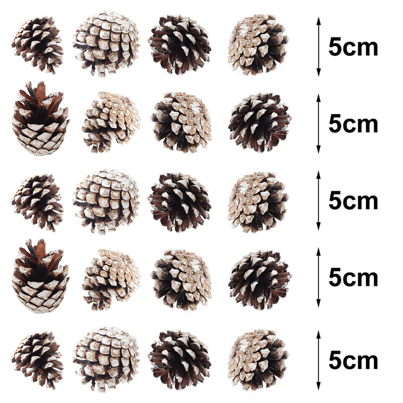 Lifeideas 30-Piece Pine Cone Christmas Tree Hanging Ornament Set