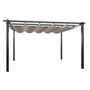Breeins 13x13ft Aluminium Pergola With Retractable Roof