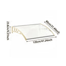 Garden Sanctuary Window Door Awning Canopy with Brackets