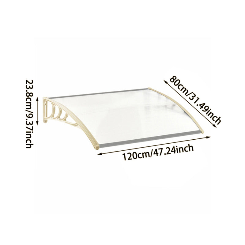 Garden Sanctuary Window Door Awning Canopy with Brackets