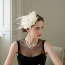 Feather Flower Fascinator Headband