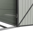 Breeins 4.6 X 6FT Outdoor Metal Pent Roof Garden Storage Shed