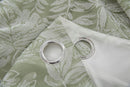 Botanic Chenille Jacquard Lined Ring Top Curtains