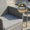 Breeins 3-Piece PE Rattan Wicker Garden Furniture Bistro Set