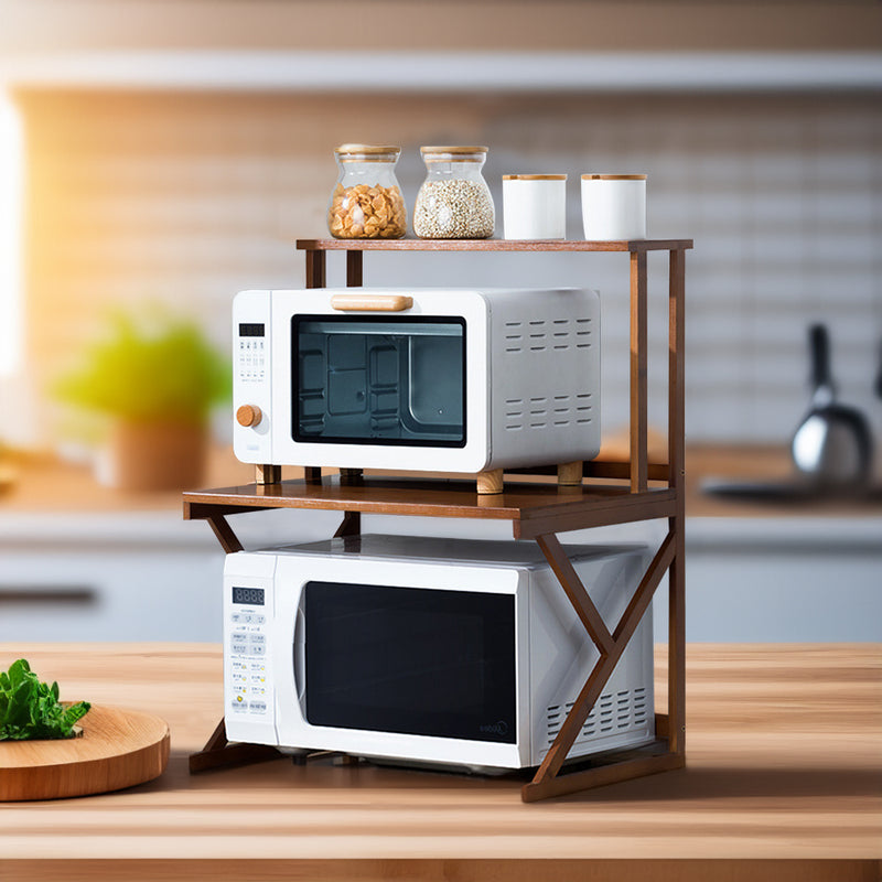 Lifeideas Brown Wooden Spice Storage Shelf