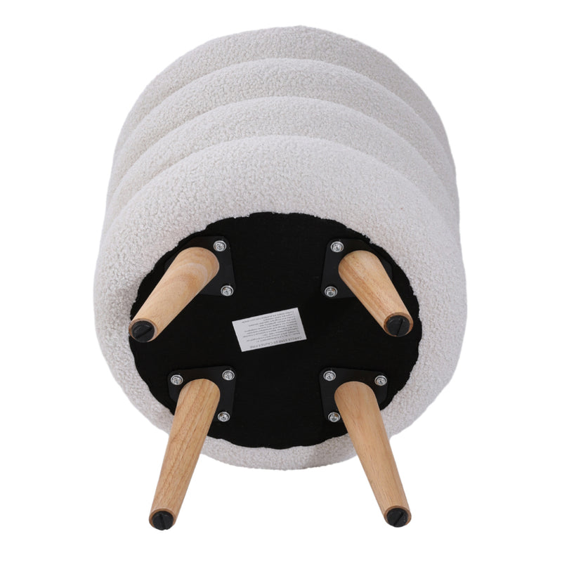 Livingandhome Creative Teddy Fabric Footstool