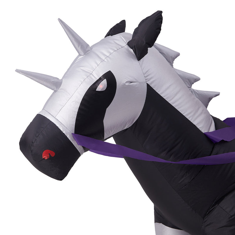 6ft Halloween Grim Reaper Carriage Inflatable with Build-In LED