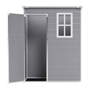 Breeins Garden Plastic Storage And Tool Shed With Lockable Door And Window