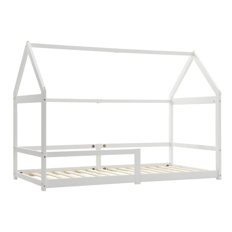 Livingandhome Kidâ??s Pine Wood House Bed