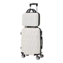 Livingandhome 2-Piece Hard Shell Travel Suitcases Luggage Set
