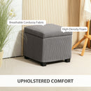 HOMCOM 40 cm Ottoman Storage Box with Removable Lid, Foot Rest