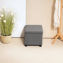 HOMCOM 40 cm Ottoman Storage Box with Removable Lid, Foot Rest