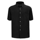 Cotton Short-sleeve Shirt - Black
