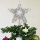Lifeideas Decorative Star-shaped Christmas Tree Topper with LED Lights