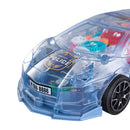 Kidkid Visible Moving Gears Police Car Toy With Light And Sound For Toddlers
