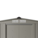 Breeins 4x8FT Metal Garden Storage Shed With Log Storage