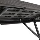 Breeins Set of 2 Rattan Plastic Outdoor Folding Bench
